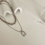 S925 Rectangular Chain Necklace