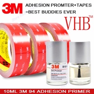 94 Adhesion Promoter 10ml Super Primer Increase VHB 3M Double Sided Tape Viscosity For Car Accessories/Office/Kitchen DIY Decor