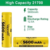 Vapcell F56 21700 5600mah 12.5A 3.7V Li-ion Rechargeable Battery