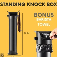 STANDING KNOCK BOX TUBE BIN COFFEE WADAH AMPAS KOPI BERDIRI FREE TOWEL