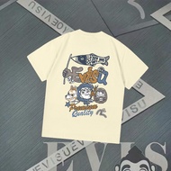 2026 Baru EVISU Lelaki dan Wanita Bercetak T-Shirt Lengan Pendek Atasan Baju T Sukan Trendi Jenama D