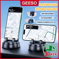 GEESO Car Dashboard Navigation Car Cell Phone Holder 360° Rotating Parking Number Plate Stable Anti-