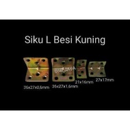 SIKU Yellow Iron Shelf L Angle size 27x17 mm, 21x16 mm, 36x27x0.6 mm, 36x27x1.6 mm Cupboard Support