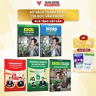 Combo 5 Sách Word - Excel - Power Point - Google Sheet - Power Query ĐÀO TẠO TIN HỌC Ứng Dụng Văn Ph