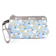 日本 LeSportsac X Disney Donald Duck 唐老鴨 淺藍色帆布 Small Koko Wristlet 手提包