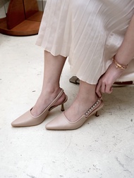 Seira - Trinity Heels รองเท้าส้นสูง 2 นิ้ว หัวแหลม สายประดับด้วยเพชร