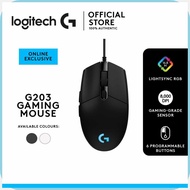 Logitech'lX+Gaming)Bp/Mouse$y/G203$J/2nd$A/Gen$GT/8,000$wJ/DPI,$HU/LIGHTSYNC RGB Wired