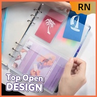 Transparent A5 A6 B5 Ring Binder Pockets Zip Envelope PVC Pouch Document Filing Bags
