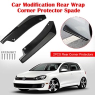 Bumper Rear Lip Wrap Angle Diffuser Splitter Canard Spoiler For VW Polo 3 4 5 6 GTI 86C 6N 6N2 6Kv