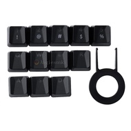 Keycap Keycap Gaming Keycap Suitable for Logitech Keyboard Translucent Repair Concave-Convex Keycap 