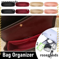 ROSEGOODS1 1Pcs Insert Bag, Portable Felt Linner Bag,  Storage Bags Travel Multi-Pocket Bag Organizer for Longchamp Mini Bag