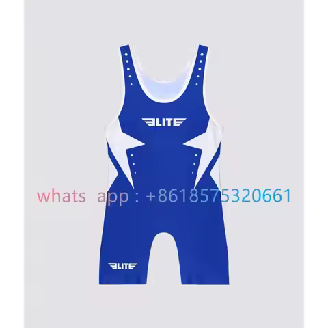 New Men's Performance Wrestling Singlet Suit Sportwear Running Sets Boxing PowerLifting Sleeveless L