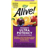 Nature’s Way, Alive! Once Daily, Women’s Ultra Potency Complete Multi-Vitamin (60 Tablets)
