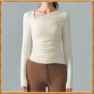 new yoga long sleeved mesh patchwork top 124017