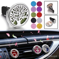 New Aromatherapy Pendant Car Perfume Diffuser Stainless Steel 30mm Magnetic Aroma Diffuser Locket Car Air Freshener Vent