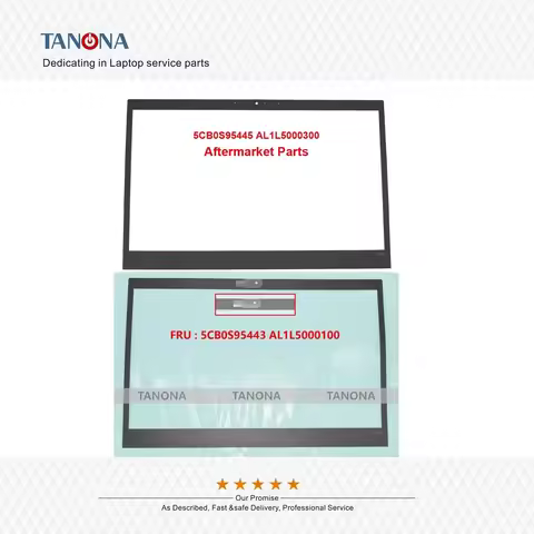 New 5CB0S95445 STD_IR 5CB0S95443 SLIM_IR Black For Thinkpad T14S Gen 1 Laptop Lcd Front Bezel Sheet 