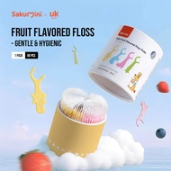 Dental Floss Kids Flavor Toothpick PortableSakumini | Sakumini Kids Fruit Flavored Floss Picks | Too