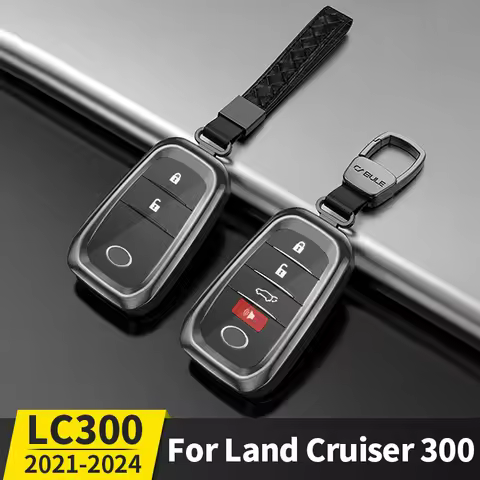 Fully Enclosed Protection Metal Key Shell For Toyota Land Cruiser 300 LC300 FJ300 Modification Upgra
