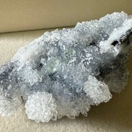 水晶共生方解石|福建水晶花|原礦擺件|螢石共生