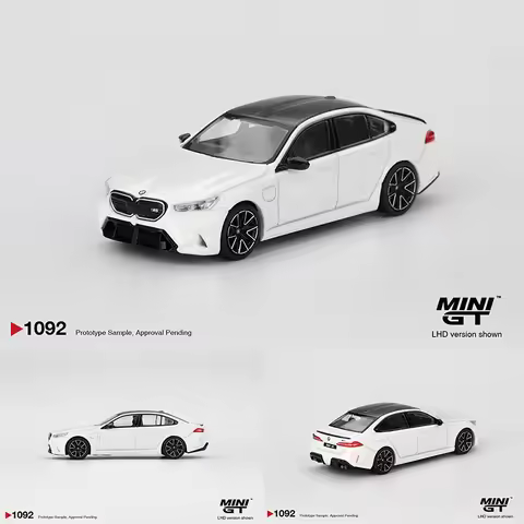 PreSale MINIGT 1092 1:64 BMW M5 Alpine White Diecast Car Model Collection Toys
