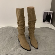 SENYUMI | High Heel Boots Western Cowboy Boots