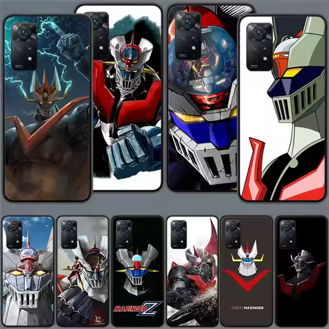 Manga Mazinger Z Anime Phone Case For Redmi 13C 14C Note 14 13 Pro Plus 5G 12 12C 10A 10C 10 9A 9C 9