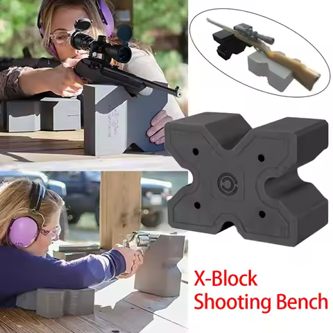 LAMBUL X-Block Shooting Bench Airsoft Rifle Rest Rifle Block Mount Stand EVA Foam Adater Reduces Rec