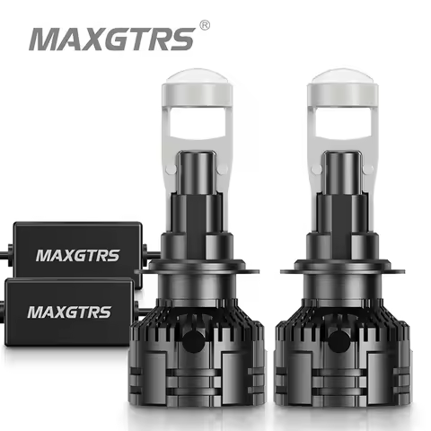 2x Auto Lamp Mini Lens LED H7 H8 9005 9006 HB3 HB4 9012 HIR2 Bulbs Headlight for Car Low Beam Projec