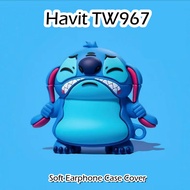 【Fast Shipment】 For Havit TW967 Case Interesting Cartoon Soft Silicone Earphone Case Casing Cover NO.3
