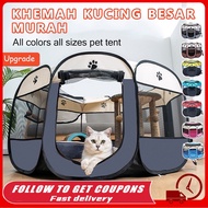 🔥[HOT]Cat Tent Cat House Portable Folding Outdoor Travel Pet Tent Cat/Dog Cage khemah kucing besar murah Rumah Kucing