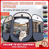 🔥[HOT]Cat Tent Cat House Portable Folding Outdoor Travel Pet Tent Cat/Dog Cage khemah kucing besar m