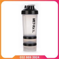 Convenient 3 Compartment Gym Water Bottle Shaker - 450ML Water Bottle