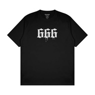 Metal T-Shirt Satanic Distro T-Shirt Men Women Black SIXCISSORS 666 Melt