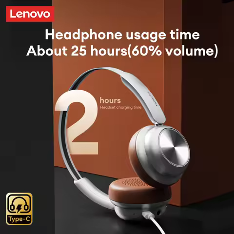 Choice Lenovo TH66 Wireless Bluetooth 5.4 Earphones 3D Surround Sound Foldable Headphones HD Calls W