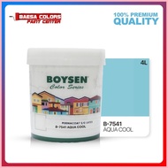 ◵ ✢ BOYSEN PERMACOAT LATEX PAINT COLOR SERIES  AQUA COOL B-7541-4L