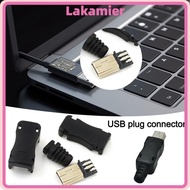 LAKA Mini USB Male Connector, DIY 5Pin USB 2.0 Jack, Male Plug Socket Connector Data Cable Connector