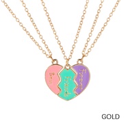 Magnetic Bff Friendship Necklace For 3 Matching Heart Pendant Best Friend Necklaces
