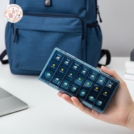 [CLIXNIZOQUE] 7-Day Pill Organizer, 3/4-Times Daily, 21/28 Grids, Waterproof
