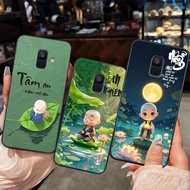 Samsung A6 2018 / A6 Plus / A6+ Case Calligraphy of peace, peace of mind, ring TPU Casing