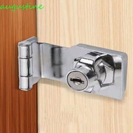 AUGUSTINE Cam Cylinder, Metal Hasp Lock Cylinder Lock, Security Padlock Silver With Keys Cam Security Lock Cupboard