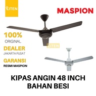 MASPION Ceiling Fan 48 Inch Ceiling Fan Iron Propeller Hanging Fan 48" MCF 48-100 BK MCF48100 MCF 48