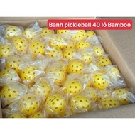 Pickleball, Yellow 40 Hole Outdoor Pickleball - YSPORT