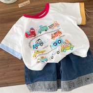 Boy'short Cars Movie Print Cotton Breathable Kids Fashion
