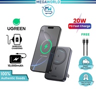 UGREEN 10000mAh Magsafe Powerbank 15W with Kickstand Wireless Magnetic Power Bank PD 20W iPhone 16 P