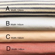 Muji Soft cotton seersucker/ pilsse crepe cotton fabric/ kain diy cloth 1/2meter rm19