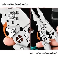 XO E6 New model 9-in-1 multi-function electrician wire stripper, 4mm wire stripper, Multi-function e