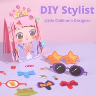 Hair Stylist Diy Hair Cutting Paper Design Paper Doll For Kids Q0m3