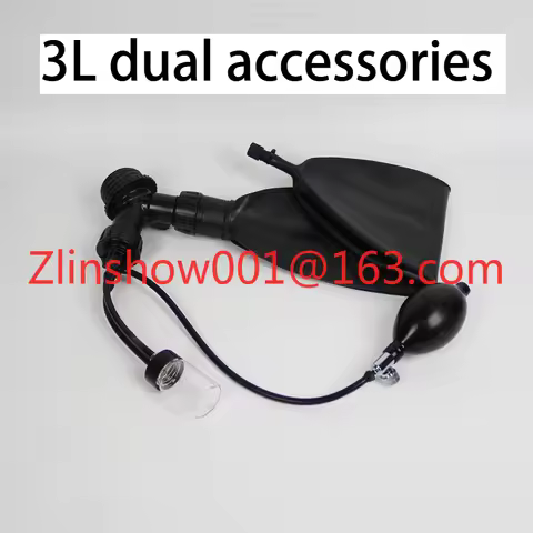 Latex inflatable breathing bag sac, choking breath restriction, control latex gas mask accessories l