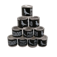 PHA Pigeon ring singsing ng kalapati 2023 10/20/50Pcs Club ring for pigeon dove 2023 Oblong Dove rin