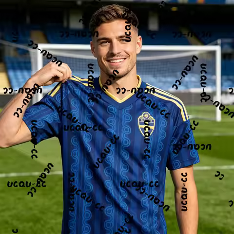 2026 Sweden Men's Jersey, Football Soccer T-Shirt, Special Edition Fan Sportswear, Casual Athletic A